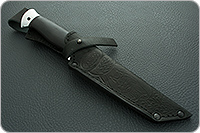 Нож Н10 Телохранитель граб (черное дерево), 95х18, алюминий : фото 6