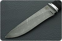 Нож Н1  Рыцарь микропористая резина, черный дамаск, алюминий : фото 3