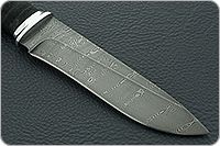 Нож Н1  Рыцарь микропористая резина, черный дамаск, алюминий : фото 4