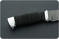 Нож Н1  Рыцарь микропористая резина, черный дамаск, алюминий : фото 5