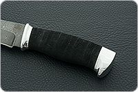 Нож Н1  Рыцарь микропористая резина, черный дамаск, алюминий : фото 6