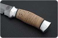 Нож Н8-Спецназ береста, черный дамаск, алюминий : фото 6