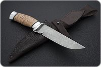 Нож Н8-Спецназ береста, черный дамаск, алюминий : фото 8
