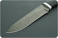 Нож Н1 Рыцарь наборная кожа, черный дамаск, алюминий : фото 3