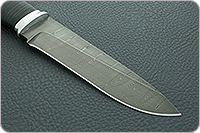 Нож Н1 Рыцарь наборная кожа, черный дамаск, алюминий : фото 4