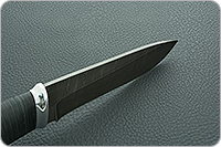 Нож Н1 Рыцарь наборная кожа, черный дамаск, алюминий : фото 8