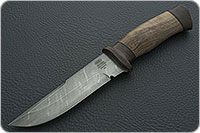 Нож Н8-Спецназ орех, черный дамаск, текстолит : фото 2