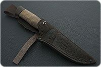 Нож Н8-Спецназ орех, черный дамаск, текстолит : фото 9