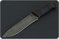 Нож Н1 Рыцарь микропористая резина, черный дамаск, текстолит : фото 2