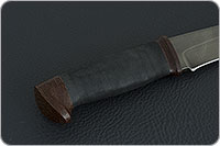 Нож Н1 Рыцарь микропористая резина, черный дамаск, текстолит : фото 5