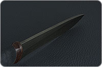 Нож Н1 Рыцарь микропористая резина, черный дамаск, текстолит : фото 7