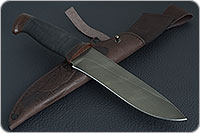 Нож Н1 Рыцарь микропористая резина, черный дамаск, текстолит : фото 8