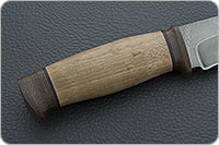 Нож Н1 Рыцарь орех, черный дамаск, текстолит : фото 5