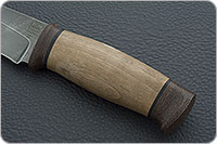 Нож Н1 Рыцарь орех, черный дамаск, текстолит : фото 6