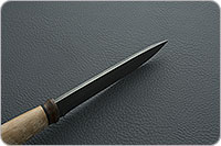 Нож Н1 Рыцарь орех, черный дамаск, текстолит : фото 7