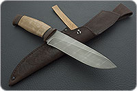 Нож Н1 Рыцарь орех, черный дамаск, текстолит : фото 8