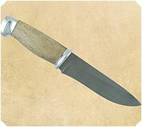 Нож Н1  Рыцарь орех, нержавеющий дамаск, алюминий : фото 2