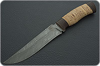 Нож Н2 Турецкий береста, нержавеющий дамаск, текстолит : фото 2