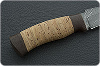 Нож Н2 Турецкий береста, нержавеющий дамаск, текстолит : фото 5