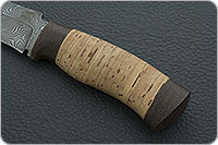 Нож Н2 Турецкий береста, нержавеющий дамаск, текстолит : фото 6