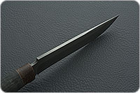 Нож Н2 Турецкий микропористая резина, черный дамаск, текстолит : фото 7