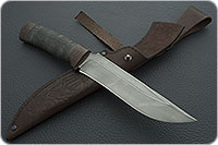 Нож Н2 Турецкий микропористая резина, черный дамаск, текстолит : фото 8