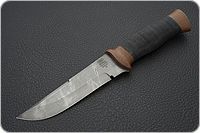 Нож Н8-Спецназ микропористая резина, черный дамаск, текстолит : фото 2