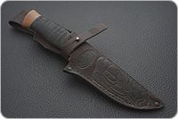 Нож Н8-Спецназ микропористая резина, черный дамаск, текстолит : фото 8