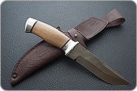 Нож Н8-Спецназ орех, черный дамаск, алюминий : фото 7