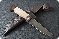 Нож Н8-Спецназ орех, черный дамаск, текстолит : фото 9