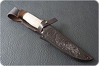 Нож Н8-Спецназ орех, черный дамаск, текстолит : фото 10