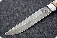 Нож Н3-Гумбольт береста, черный дамаск, алюминий : фото 3