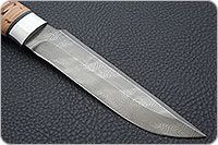 Нож Н3-Гумбольт береста, черный дамаск, алюминий : фото 4