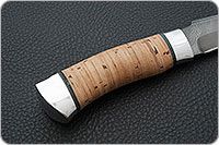 Нож Н3-Гумбольт береста, черный дамаск, алюминий : фото 5