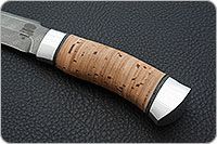 Нож Н3-Гумбольт береста, черный дамаск, алюминий : фото 6