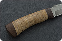 Нож Н3-Гумбольт береста, черный дамаск, текстолит : фото 5