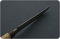 Нож Н3-Гумбольт береста, черный дамаск, текстолит : фото 7