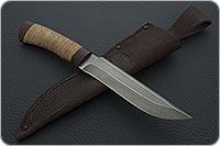 Нож Н3-Гумбольт береста, черный дамаск, текстолит : фото 8