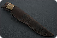 Нож Н3-Гумбольт береста, черный дамаск, текстолит : фото 9