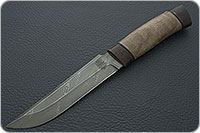 Нож Н3-Гумбольт орех, черный дамаск, текстолит : фото 2