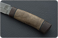 Нож Н3-Гумбольт орех, черный дамаск, текстолит : фото 6