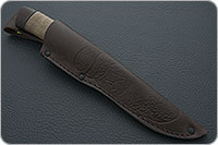 Нож Н3-Гумбольт орех, черный дамаск, текстолит : фото 8