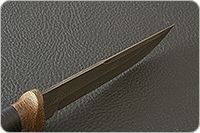 Нож Н8-Спецназ наборная кожа, черный дамаск, текстолит : фото 7