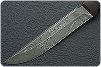 Нож Н3-Гумбольт наборная кожа, черный дамаск, текстолит : фото 3