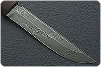 Нож Н3-Гумбольт наборная кожа, черный дамаск, текстолит : фото 4