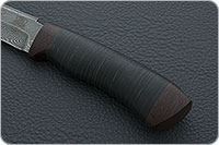 Нож Н3-Гумбольт наборная кожа, черный дамаск, текстолит : фото 6