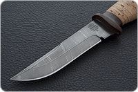 Нож Н8-Спецназ береста, черный дамаск, текстолит : фото 2