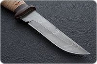 Нож Н8-Спецназ береста, черный дамаск, текстолит : фото 3