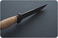 Нож Н8-Спецназ береста, черный дамаск, текстолит : фото 6