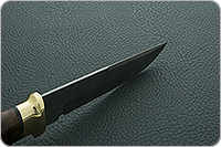 Нож Н8-Спецназ орех, черный дамаск, латунь  : фото 8